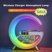New Intelligent G Shaped LED Lamp Bluetooth Speaker Wireless Charger A